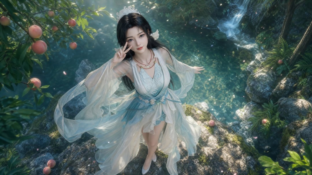 凡人修仙传南宫婉电脑壁纸 古风仙侠仙裙山间溪流