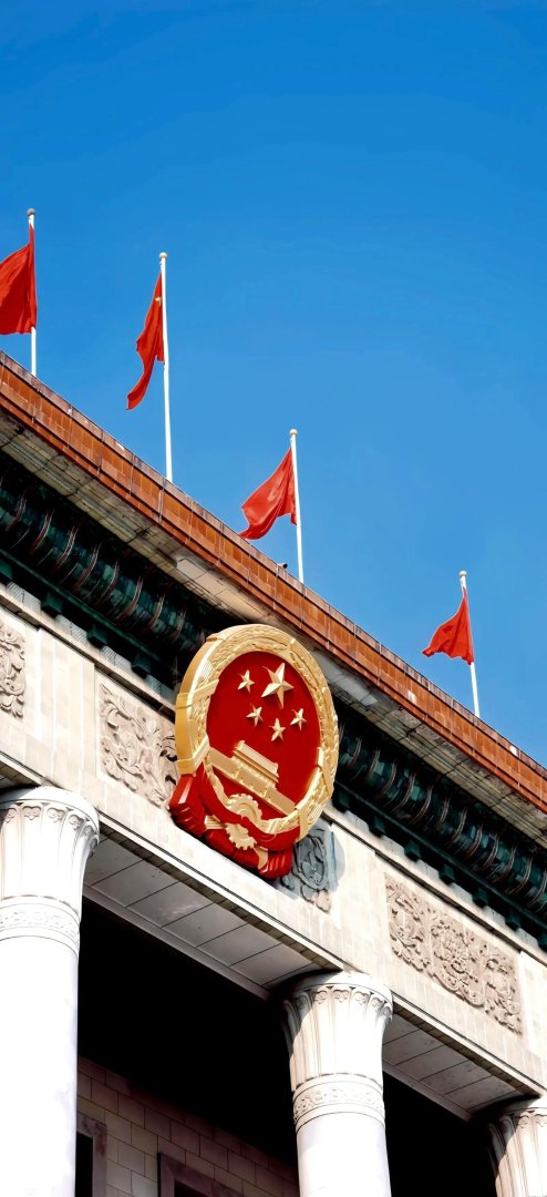 人民大会堂国徽手机壁纸图片