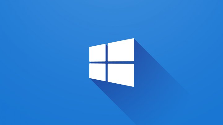 Windows标志蓝色桌面壁纸 微软系统简约4K高清横屏壁纸