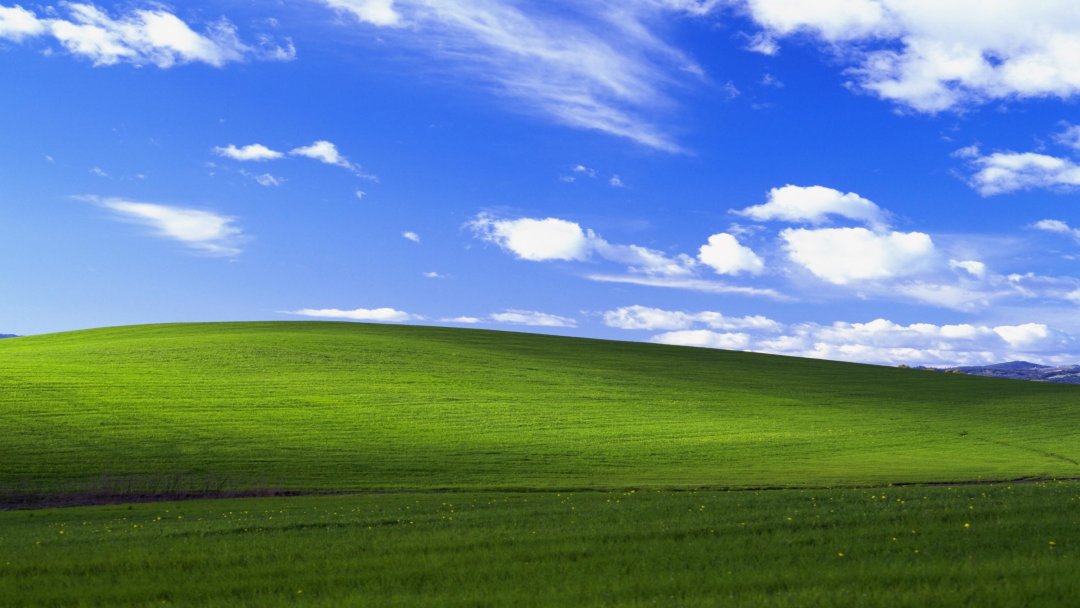 Windows XP经典壁纸 Bliss蓝天白云绿草地 4K电脑横屏桌面