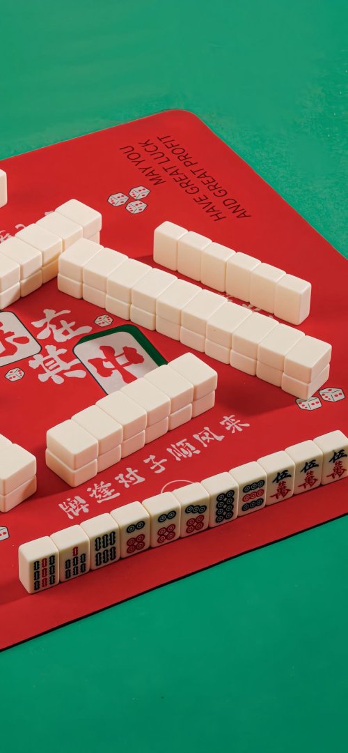 麻将乐在其中手机壁纸 红绿喜庆发财888×1920竖屏高清壁纸